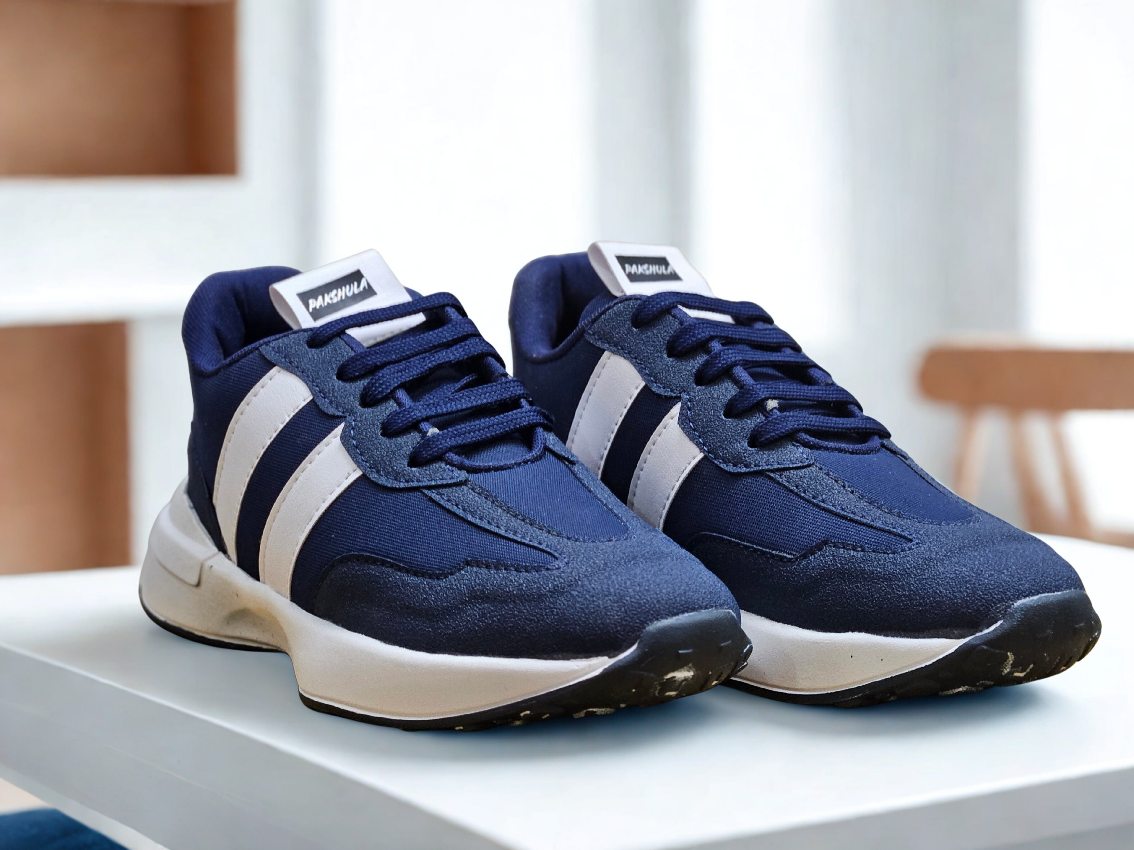 Pakshula Navy White SpeedFlex Sneakers