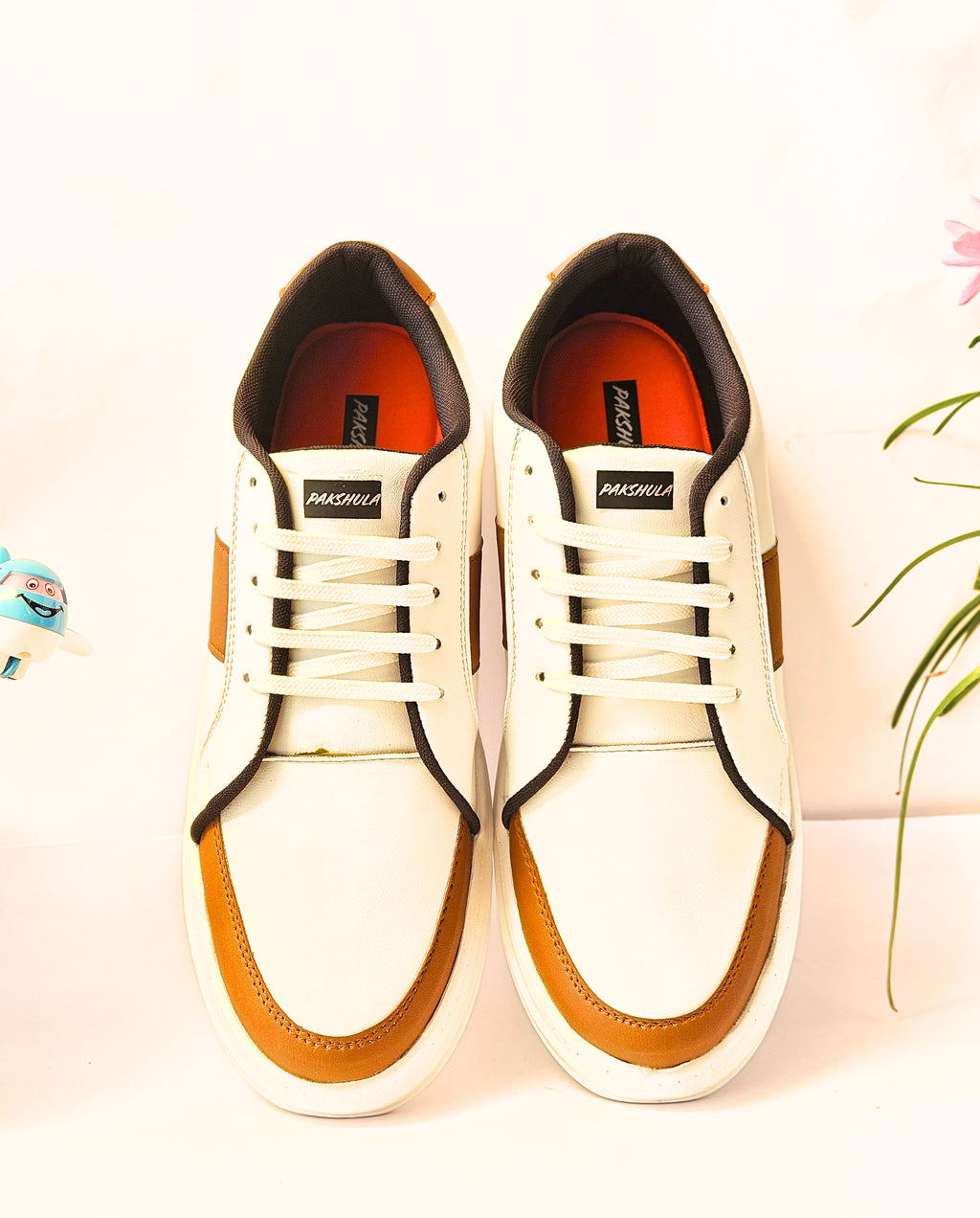 PAKSHULA Cream–Tan Everyday Sneakers