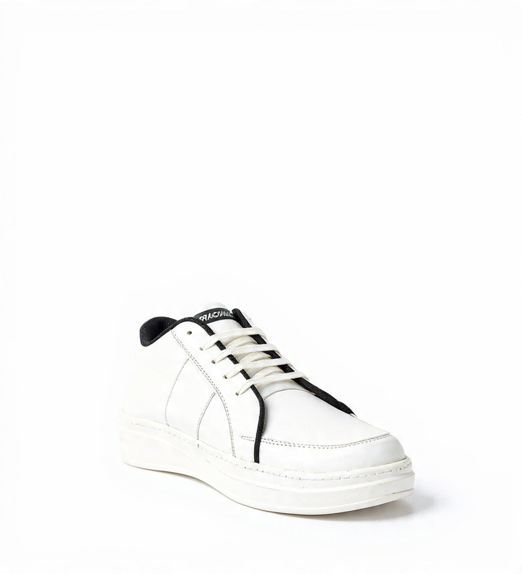 PAKSHULA Pure White Minimal Sneakers