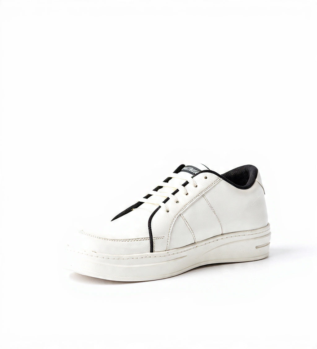 PAKSHULA Pure White Minimal Sneakers
