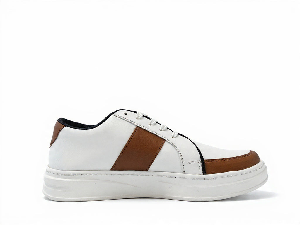 PAKSHULA Cream–Tan Everyday Sneakers