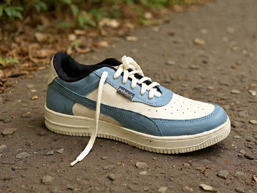 PAKSHULA Sky Blue–White Premium Sneakers