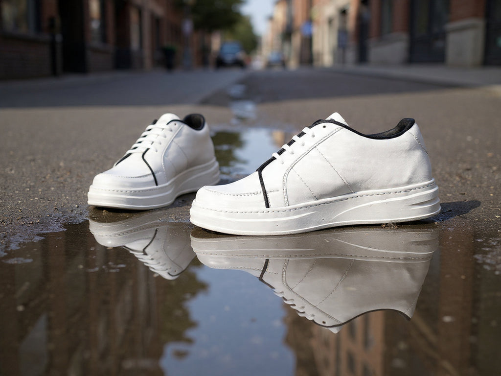PAKSHULA Pure White Minimal Sneakers