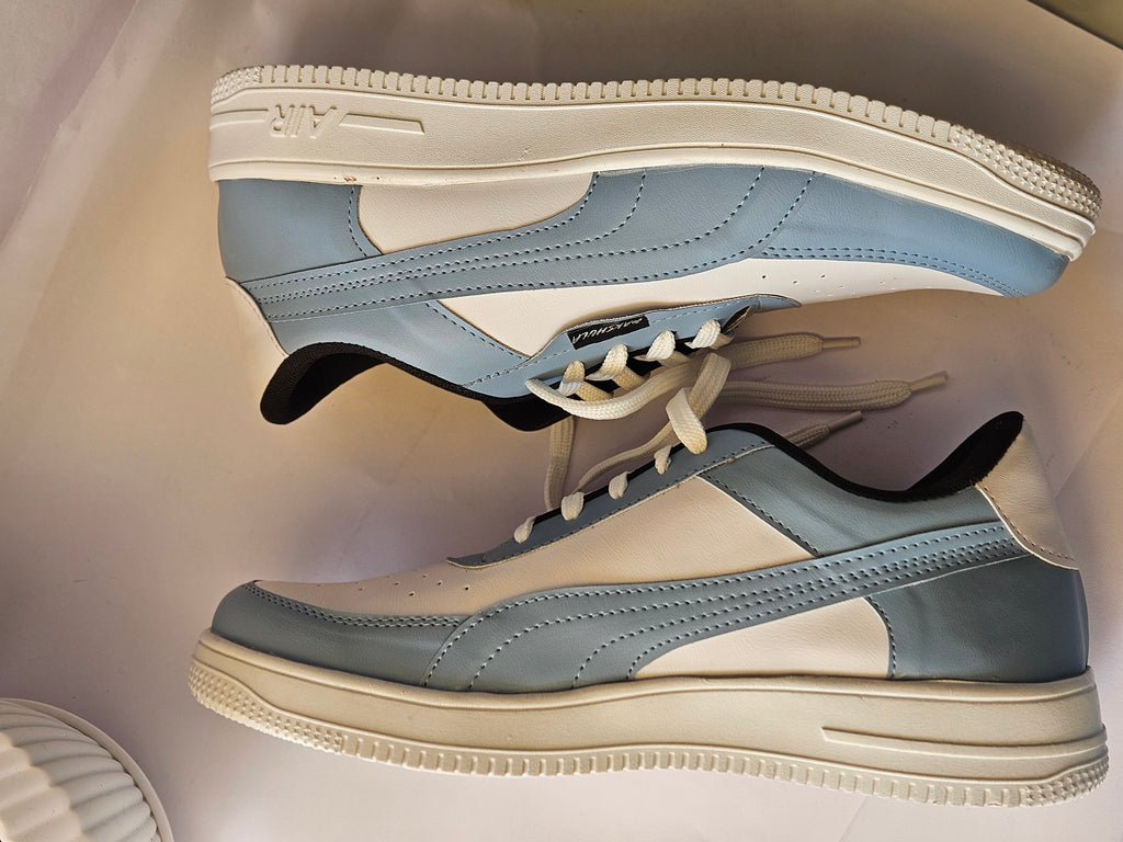 PAKSHULA Sky Blue–White Premium Sneakers